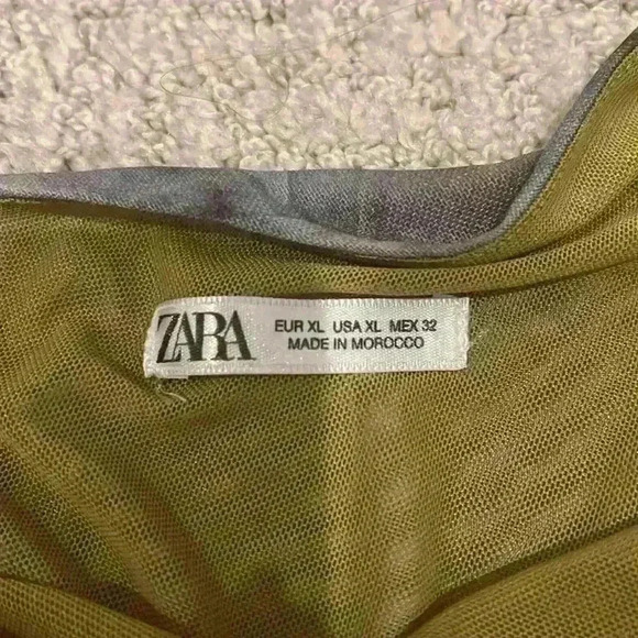 ZARA Tulle cut out Bodysuit - Picture 4 of 4